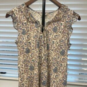 Lucky Brand Flutter Sleeve Top